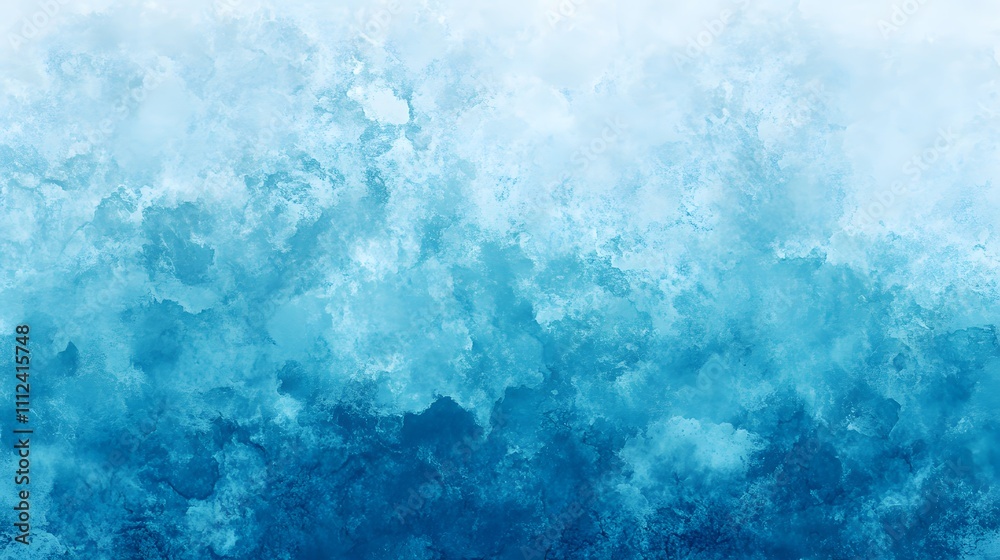 Fototapeta premium Abstract Blue Watercolor Texture Background