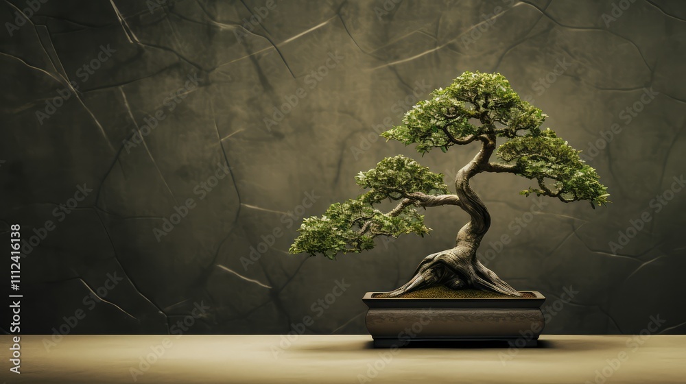 blurred bonsai tree graphic