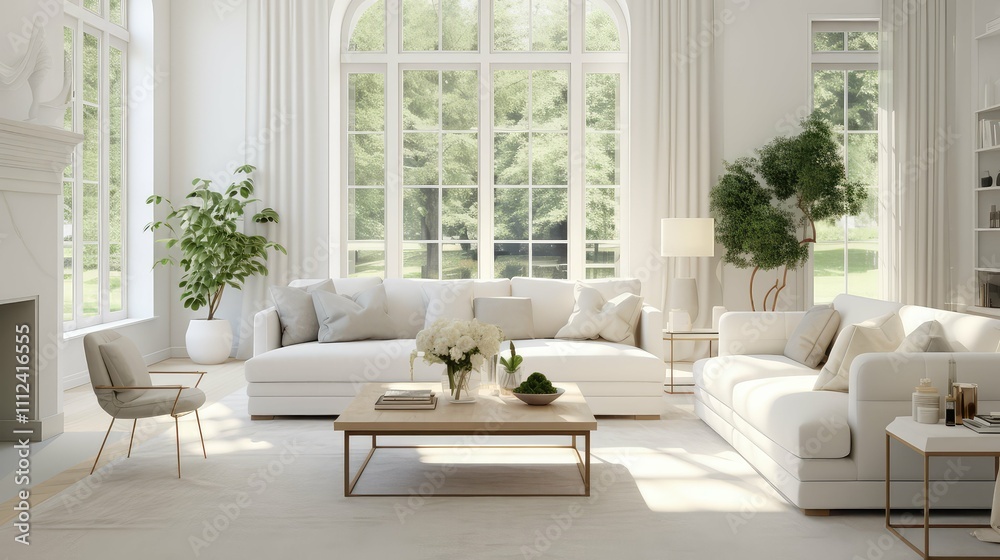 Fototapeta premium elegant white interior