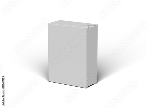 Rendered image of a wide rectangular sliding drawer box on a light background