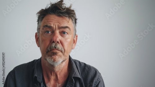 A middle-aged man with a neutral expression sporting short brown hair and a salt-and- pepper beard set against a plain white background.