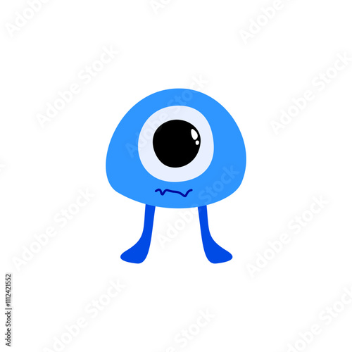 cute monster abstract character design