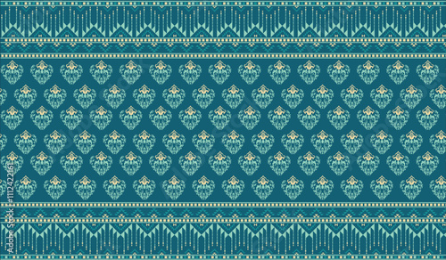 Beautiful fabric patterns Native ethnic patterns can be used to knit shawls, curtains, blankets, sarongs, and yarn for all types of clothing including wall coverings.