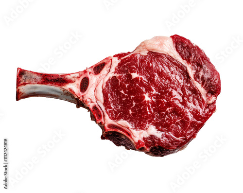 Juicy ribeye steak preparation culinary kitchen food photography close-up gourmet cooking photo