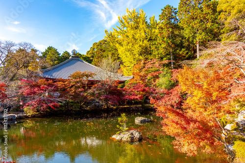 Daigo-ji Sambo-in Teien garden in autumn, Kyoto, Japan photo