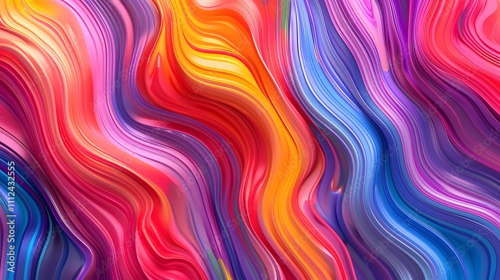 Abstract Colorful Swirling Paint Lines Background Abstract Colorful Swirling Paint Lines Background