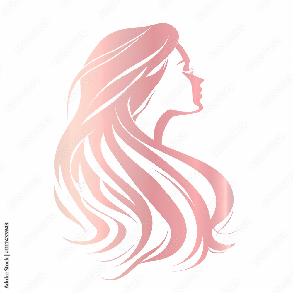 Beautiful beauty salon logo icon on white isolated background Beautiful beauty salon logo icon on white isolated background