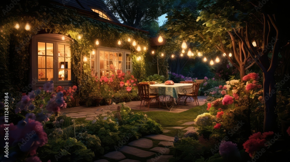 Fototapeta premium illumination outdoor house lighting