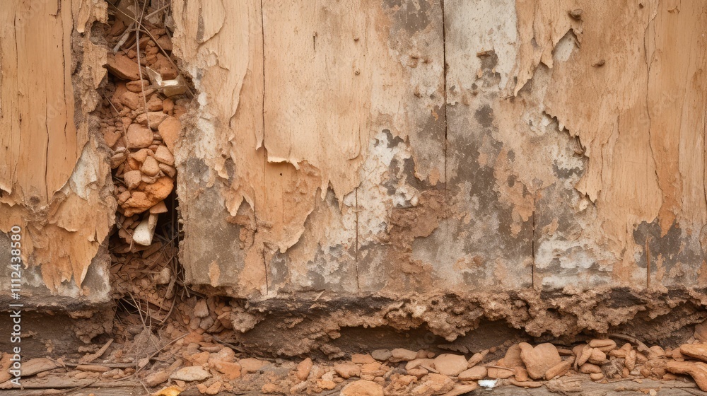 Fototapeta premium destruction house termite damage