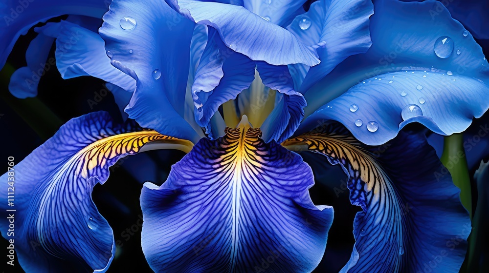 Obraz premium delicate blue iris flower