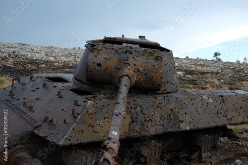 old abandoned tank