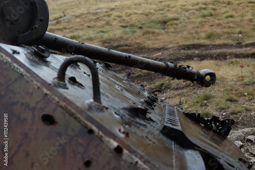 old abandoned tank
