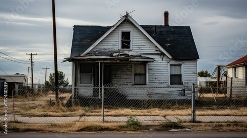 dilapidated distressed house