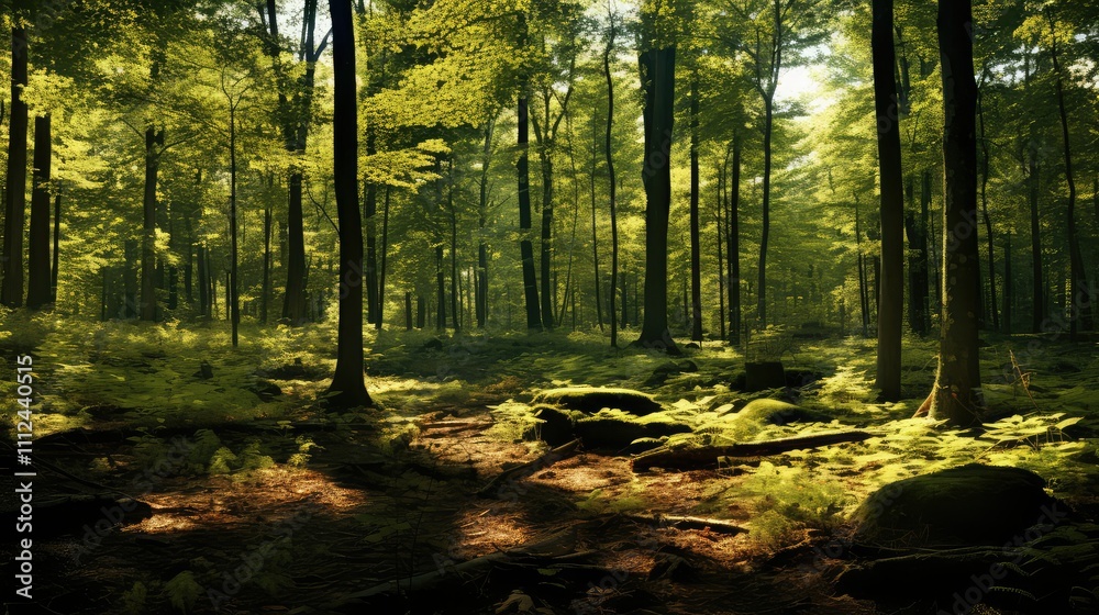 Obraz premium sunlight hdri trees