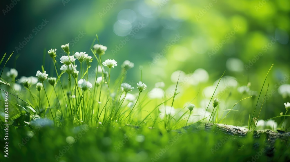 wildflowers green background wildflowers green background