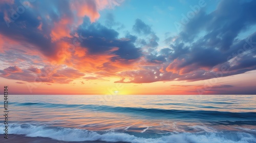 sky blue and orange header