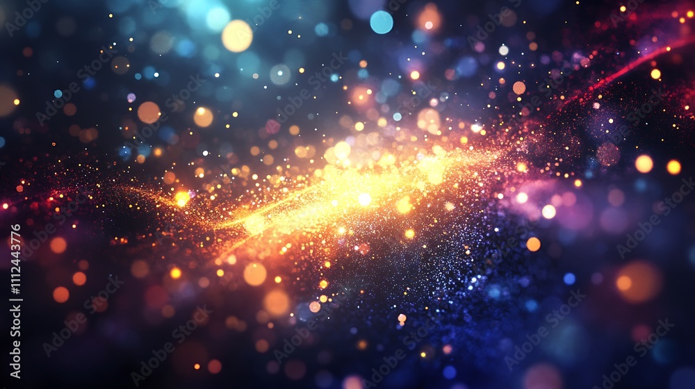 Radiant and Dreamy HD Background with Sparkling Bokeh Light Effects Radiant and Dreamy HD Background with Sparkling Bokeh Light Effects