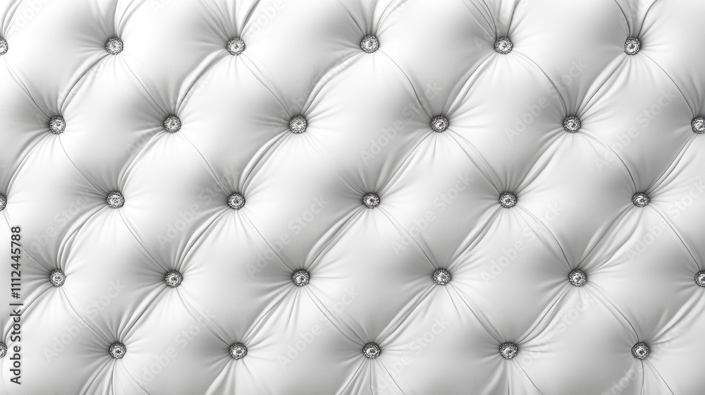 White tufted upholstery texture. White tufted upholstery texture.