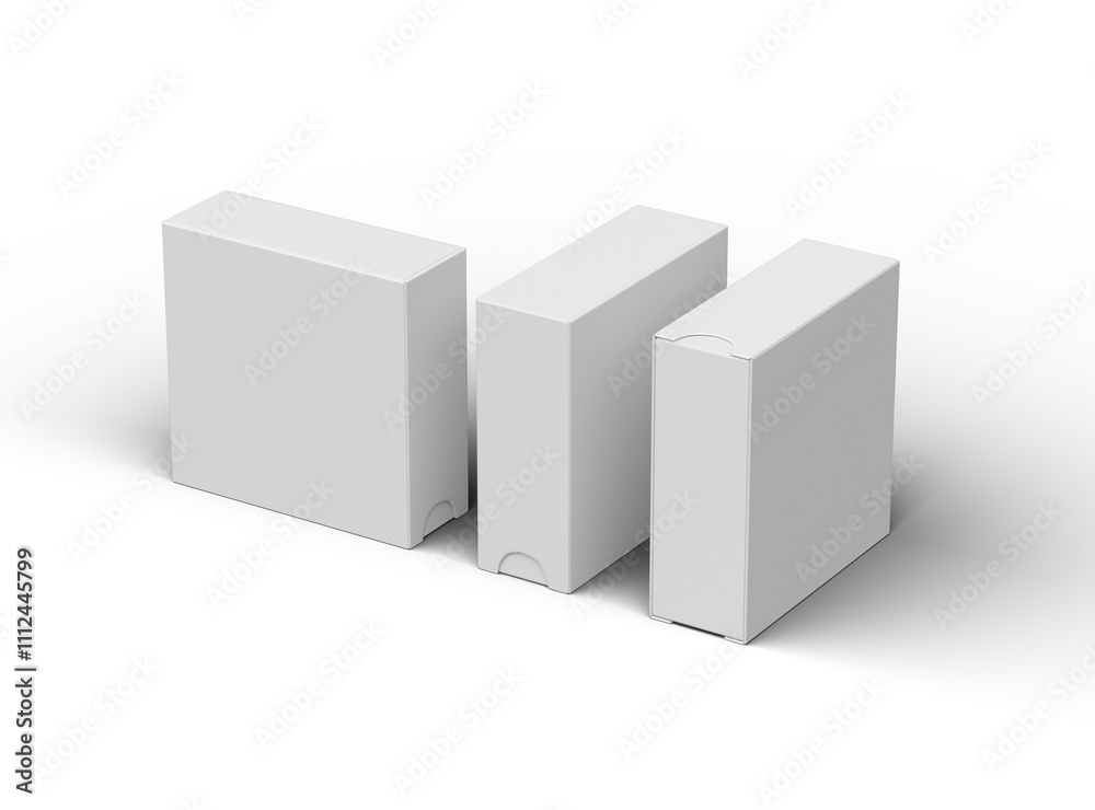 Render of a square sliding drawer box on a transparent background Render of a square sliding drawer box on a transparent background