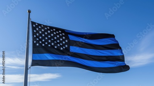 line blue lives matter flag