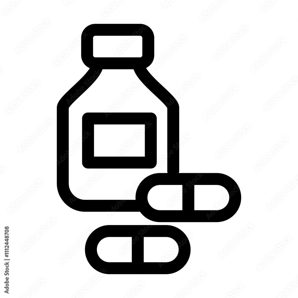 Bottle Pill icon template Bottle Pill icon template