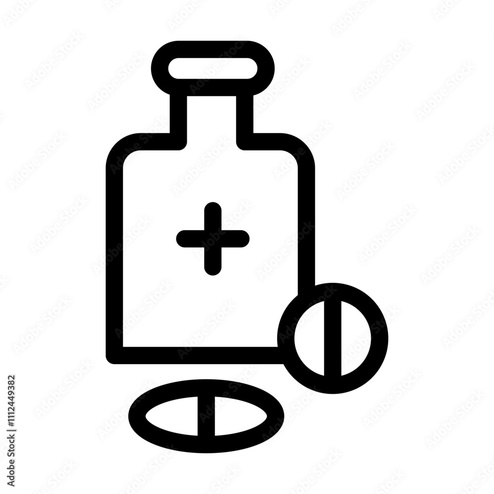 Bottle Pill icon template Bottle Pill icon template