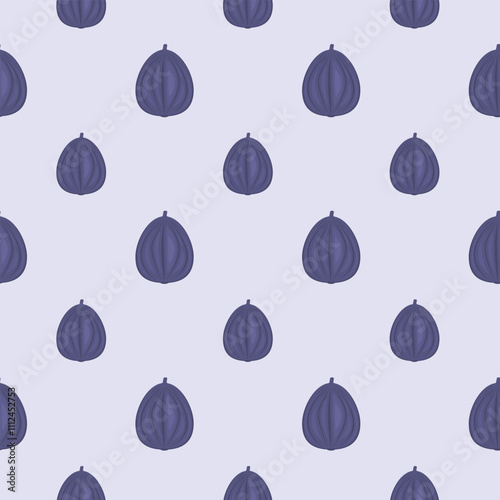 Seamless pattern with fig. Vector illustration.