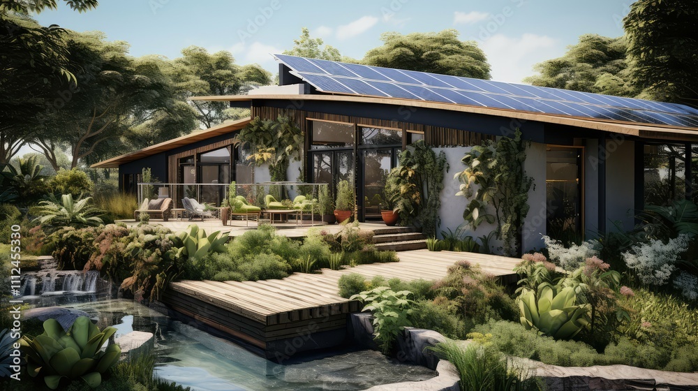 Naklejka premium panels 2020 house