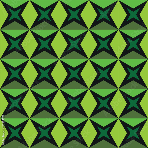 Seamless pattern with geometric shapes 