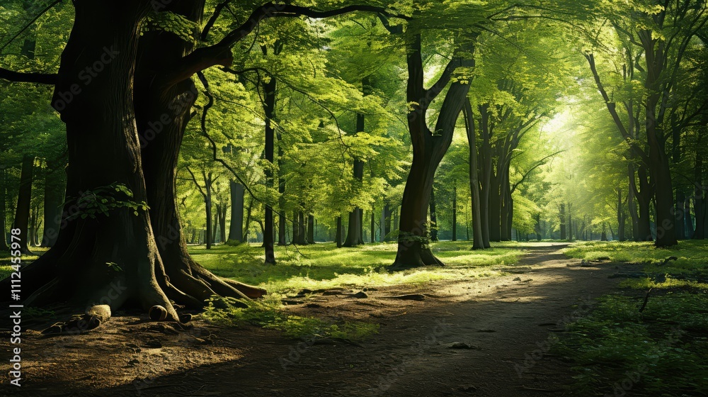 Fototapeta premium dappled trees on transparent