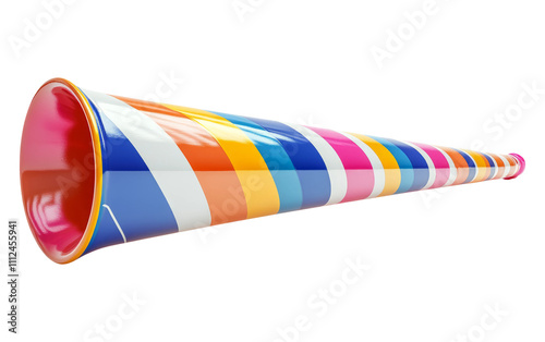Colorful Party Horn on Transparent Background