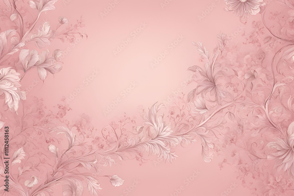 Luxury Nature pink background with copy space Floral pattern arts ,Elegant pink Floral Design Luxury Nature pink background with copy space Floral pattern arts ,Elegant pink Floral Design