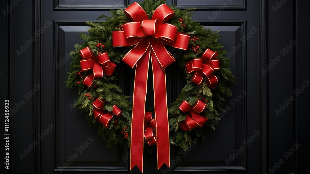 festive red gift ribbon