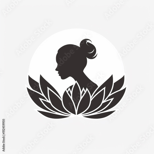 Beautiful beauty salon logo icon