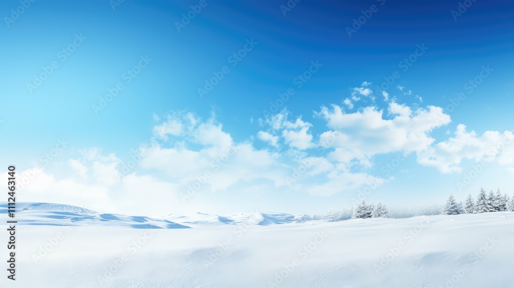 Obraz premium serene snowflake background blue