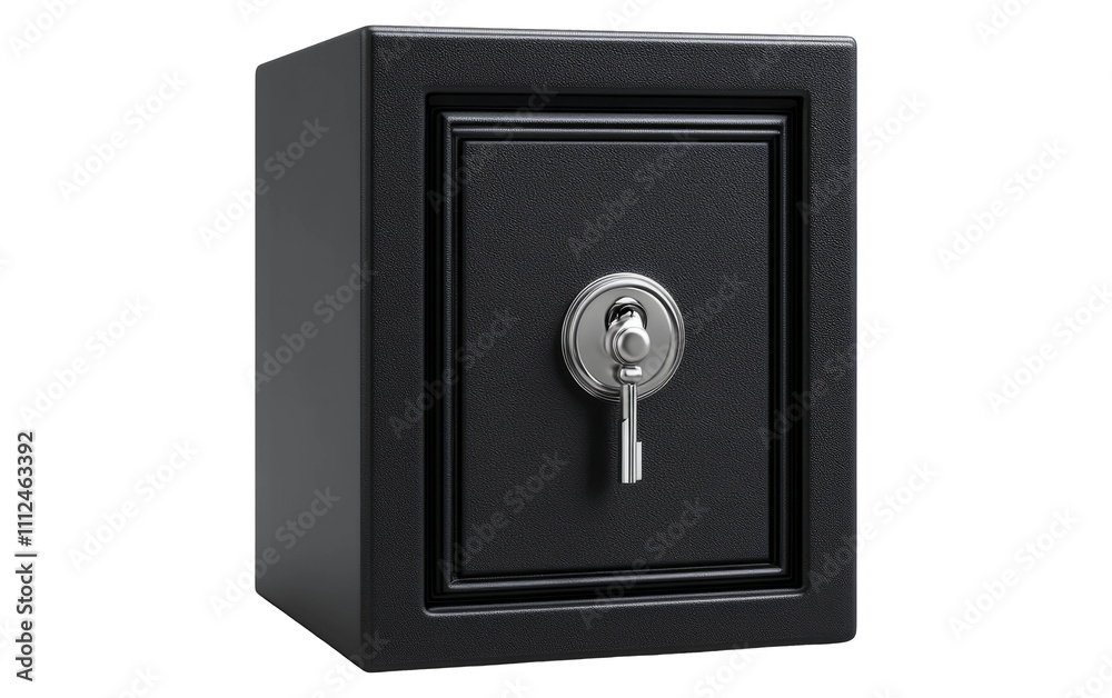 Black Safe on Transparent Background for Isolation Use Black Safe on Transparent Background for Isolation Use