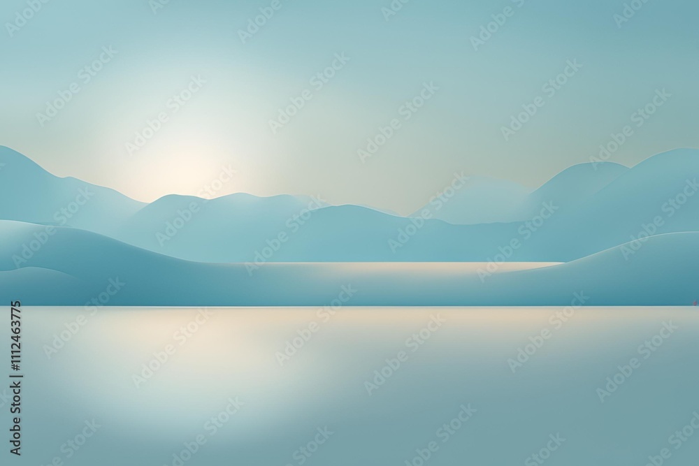 Obraz premium Minimal very light blue background.