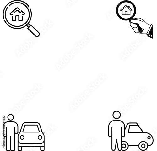 transportation-related service and property inspection icon