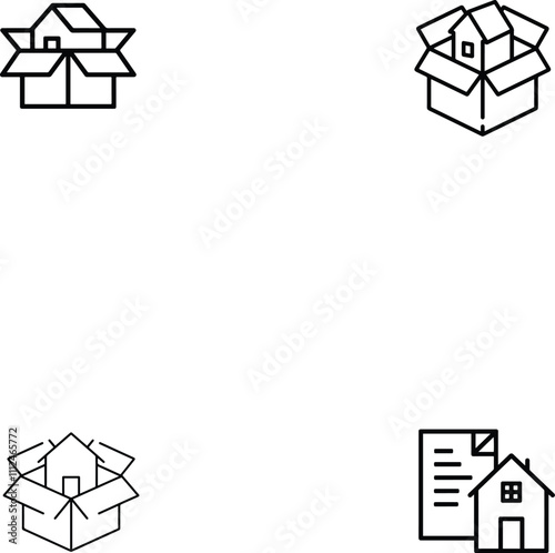 real estate packaging services icon