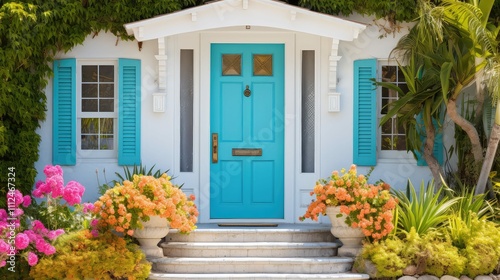 brass beach house front door