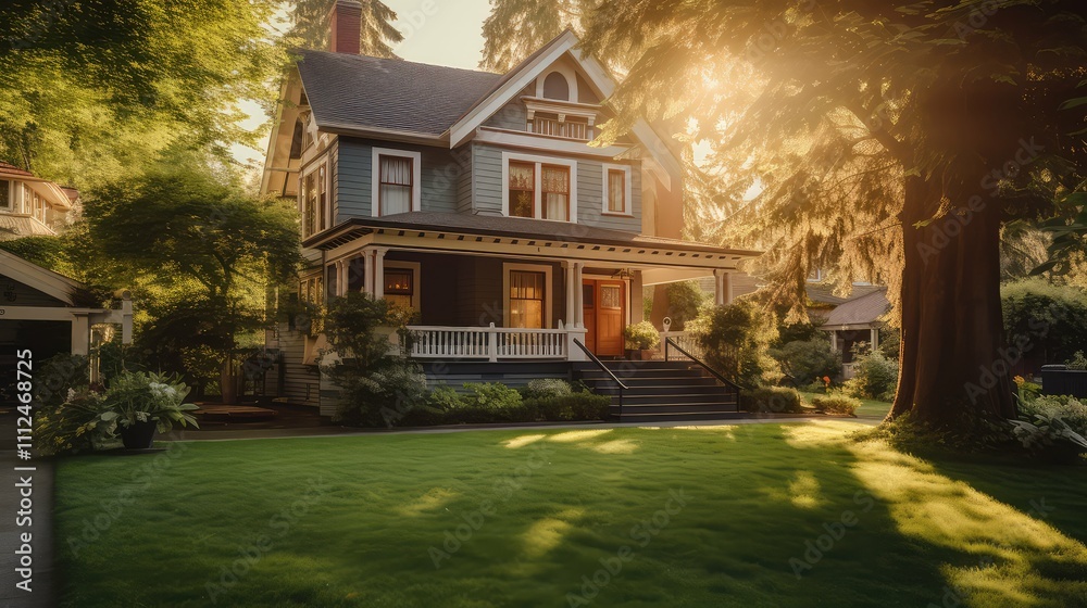 Obraz premium golden photographing a house