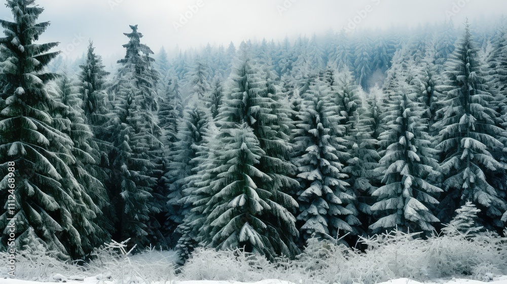 Obraz premium branches fir tree forest