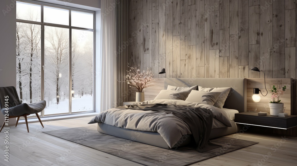 Fototapeta premium wall wood gray