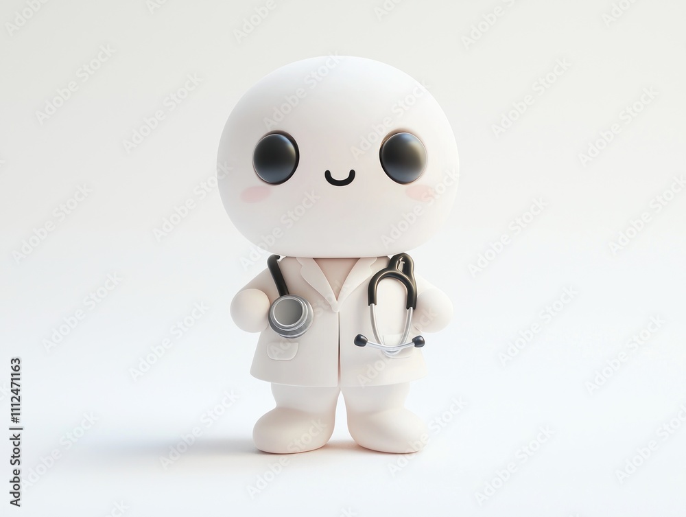 Adorable 3D Cartoon Doctor Healthcare Cute Child Medicine Happy Friendly Medical Illustration Adorable 3D Cartoon Doctor Healthcare Cute Child Medicine Happy Friendly Medical Illustration