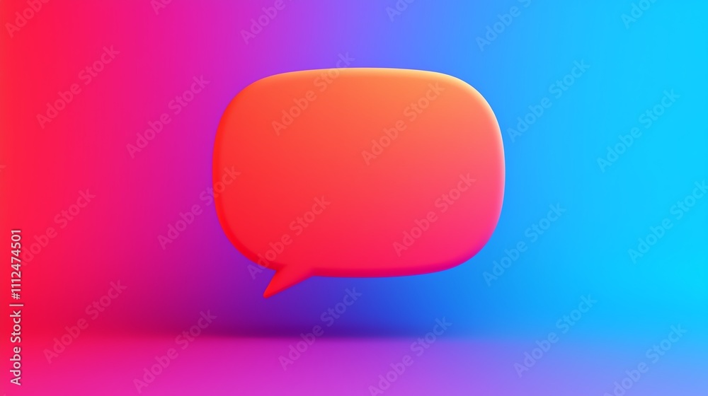 Colorful speech bubble on a vibrant background. Colorful speech bubble on a vibrant background.