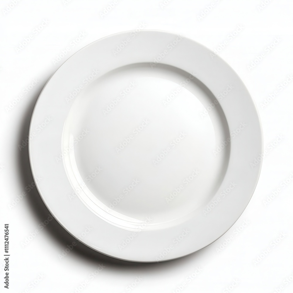 White empty plate, isolated on a white background. White empty plate, isolated on a white background.