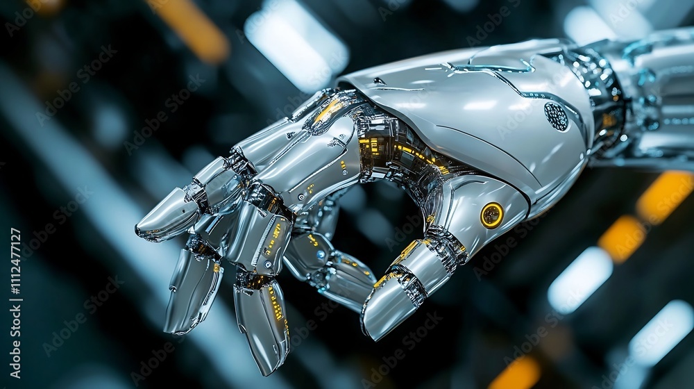 Futuristic Robotic Arm Assisting in High Precision Manipulation Futuristic Robotic Arm Assisting in High Precision Manipulation