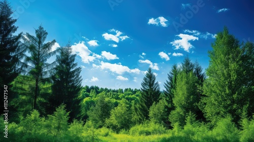 landscape blue green design
