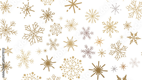 Enchanting Snowfall: Spectacular 3D Illustration Showcasing Falling Holiday Snowflakes
