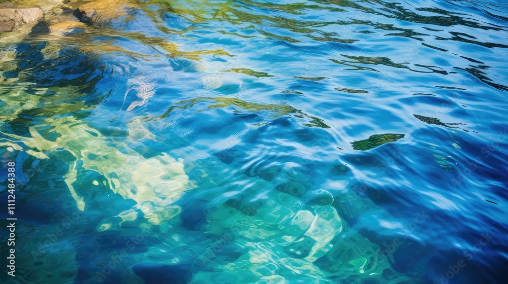 Obraz premium brown river water texture